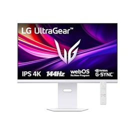 LG, Ultragear 4K UHD, 80 cm, 169, Super Resolution, 3840 x 2160, 144Hz, 1ms, HDR10, AMD FreeSync, DCI-P3 95, DisplayHDR 400, 32G810SA-W.AEU - Blanco  