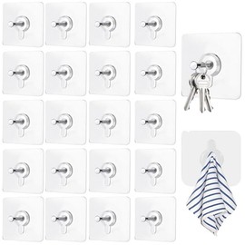 20 Piezas Clavos Adhesivos sin Tornillos, Clavos Adhesivos para Pared, Reutilizable,Impermeable, Adecuado para Colgar Objetos, Marcos, Clave (Pegatinas Para Marcos De Fotos)