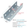 eoere 2 PCS U Shaped Splice Fittings Strut Connector Bracket