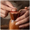 Wood Pepper Grinder Set,Hand Cranked Grinder,Acacia Wood Pepper Mill With