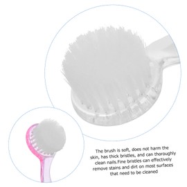 TOVINANNA 4pcs Fingernail Brush with Handle Soft Bristles for Comfortable Cleaning for Hands Feet and Nails Lightweight and Travel Friendly Design