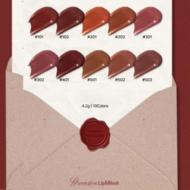 HAPA KRISTIN Gleam Glow Lip & Blush 4.2g, Color:102 Plum Red