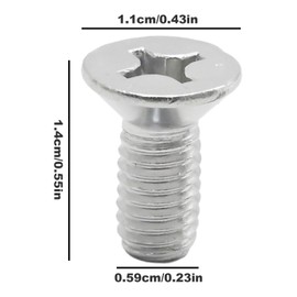 Hoypeyfiy 93600-06014-0H 8PCS Brake Disc Rotor Fixing Screws Replacement for Honda Models, Replacement for Acura Models, Sliver