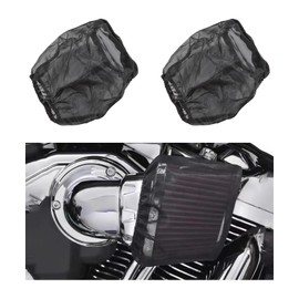 Dickno - 2 fundas de filtro de aire para coche, a prueba de polvo, filtro de aire frío, filtro de aire para automóviles para filtros de entrada de aire de alto flujo, accesorios universales para