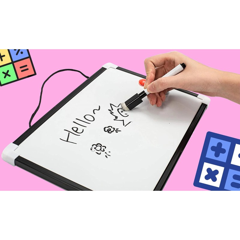 A4 Magnetic Whiteboard with Pen, Portable Mini Whiteboard, Dry Wipe