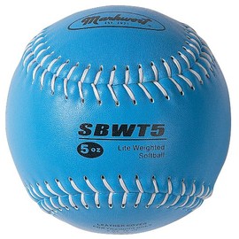 Markwort Weighted 12-Inch Softball-Leather Cover, Blue