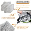 Azxndy 10Pack Double Silver Ply Wire Dish Cloths, Wet and