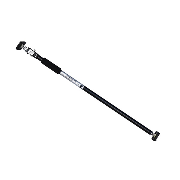 SPAREHAND Steel Adjustable Cargo Bar with Self-Locking Spring Ratchet for Vehicles, Extends 3.6 ft. to 6 ft, Black