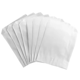 200 White Kraft Paper Bags, 5" x 7.5" Inch, Gift Bag, Good for Candy, Cookies, Doughnut, Crafts, Party Favor, Sandwich, Jewelry Merchandise