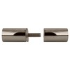 CRL Cylinder Style Polished Nickel Finish Back-to-Back Shower Door Knob