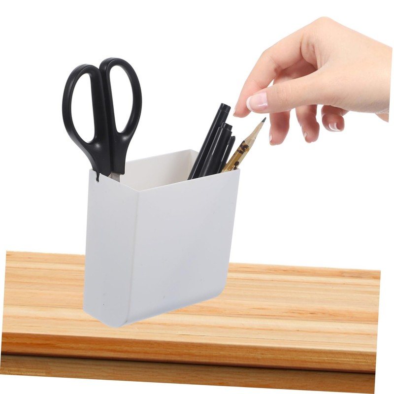 Operitacx 2pcs Wall-mounted Storage Bins Multi-functional Pen Holder and Phone