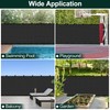 phepetroll 6 x 50FT Privacy Screen Fence Black Heavy Duty