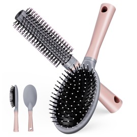 VICASKY 2pcs Hair Brushes Ergonomic Round Styling Brushes for Curly Dry Hair Durable Material Effortless Versatile Styling