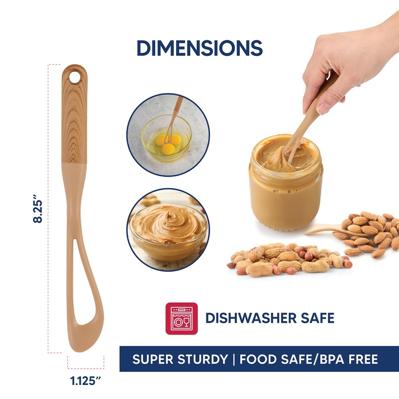 HIC Kitchen No-Mess Natural Nut Butter Mixer, BPA Free, For