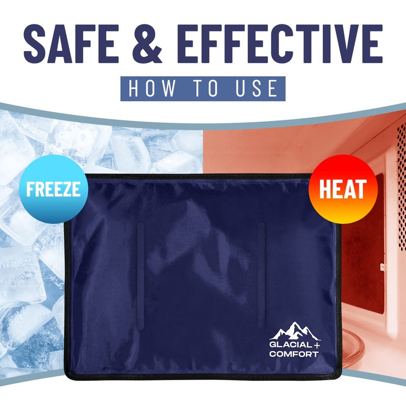 Glacial Comfort Gel Ice Pack for Back Pain - (12"