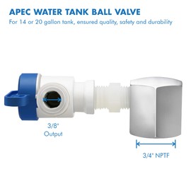 APEC Water Systems Tank Ball Valve (3/4" NPTF, 3/8" Output)