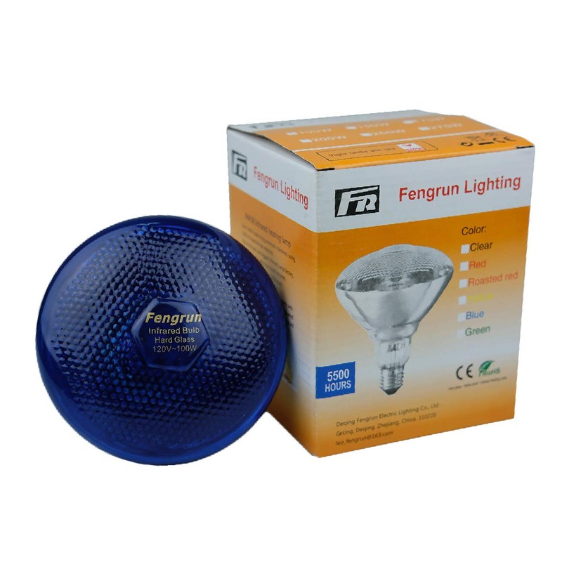 Fengrun Infrared Bulb Red Hard Explosion-Proof Glass Infrared Heat Lamp