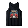 Boxing Bulldog Lover Owner Kickboxing Funny Boxer Dog Tank Top