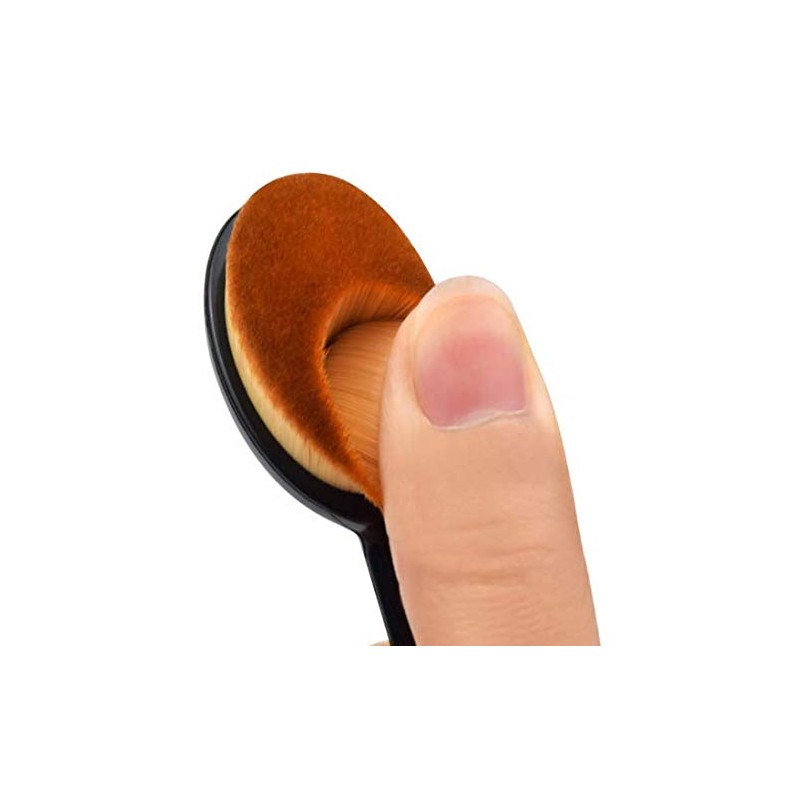 2 brochas de maquillaje para mezclar líquidos, crema o polvo