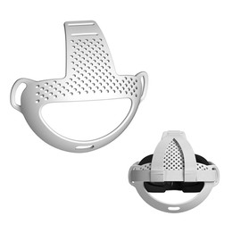 SHEAWA for Meta Quest 3 Headband Strap, TPU Rubber, Firmly Hold, Relieves Strain on Your Head, Durable, Compatible Accessories, (Light Gray)