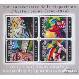 Guinea 10487-10490 Sheetlet (complete. issue) unmounted mint/never hinged ** MNH 2014 Ayrton Senna (Stamps for collectors) Cars/road traffic