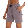 SANTINY Women's 5''/ 7''/9'' Hiking Cargo Shorts Quick Dry Lightweight