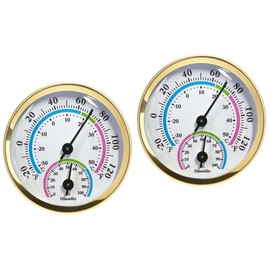 BESPORTBLE 2pcs Room Thermometer Indoor Thermometers Wall Indoor and Humidity Gauge