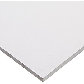 Celtec Expanded PVC Sheet, Satin Smooth Finish, 6mm Thick, 12" Length x 12" Width, White