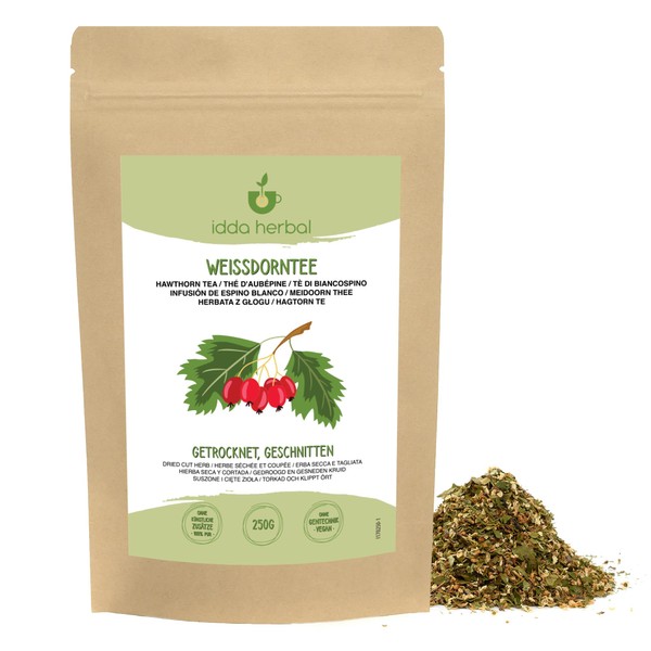 Hawthorn Herb Loose Tea (250g, 8.8oz), Cut and Gently Dried