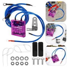 iplusmile 3 Ground Wire Electric Voltage Regulator Stabilizer Kit Digital Rectifier for Car