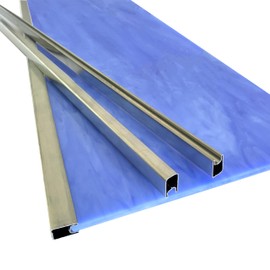 1/2" U Zinc Came for Stained Glass Works Framing, 24ft Zinc Came (3ft x 8)
