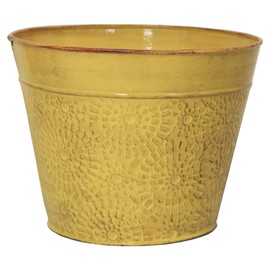 Robert Allen Home & Garden MPT02023 Cove Series Planter, 8", Sunflower