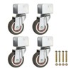 PATIKIL 2 Inch Caster Wheels, 4 Pcs Swivel Casters with