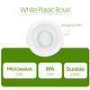 PLASTICPRO 100 PCS White Plastic Soup Bowls 12 oz Premium