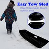 Slippery Racer Downhill Sprinter Flexible Kids Toddler Plastic Cold-Resistant Toboggan