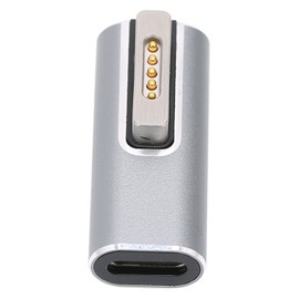 Generic UsbC to 2, Magnetic USB C Adapter 5A PD Fast Charging Magnetic Suction Interface USB C to Magnetic Adapter Type C to Magnetic Adapter T Tip for Laptop (USB C to Magnetic Adapter)