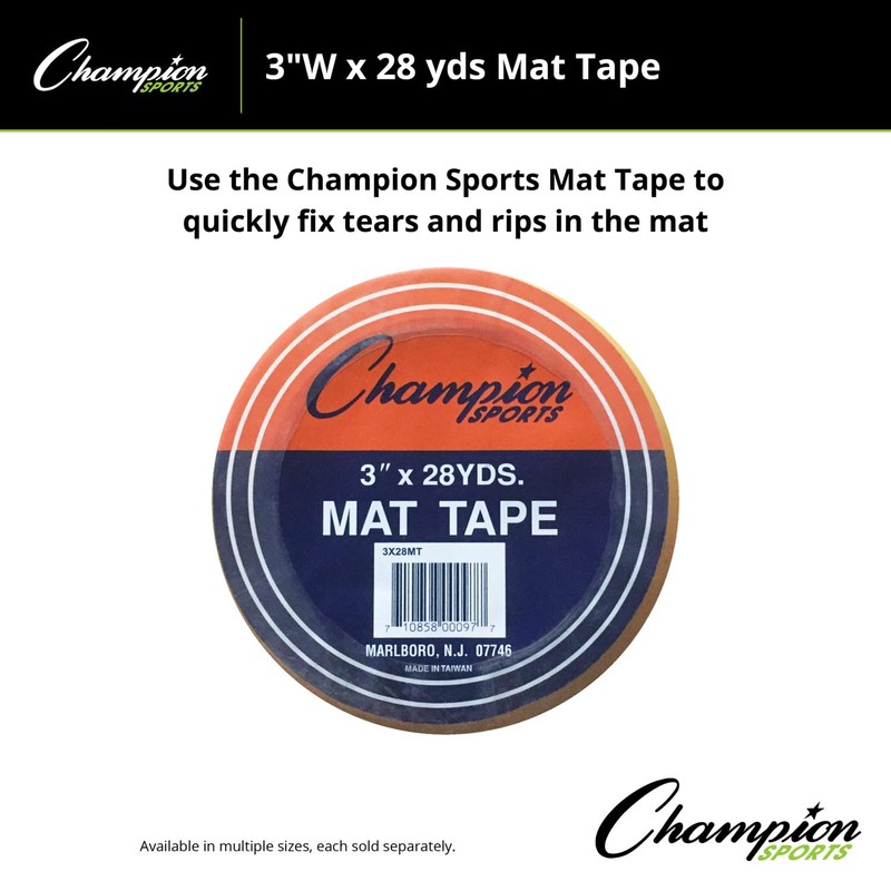 Champion Sports 3-Inch x 28-Yard Mat Tape