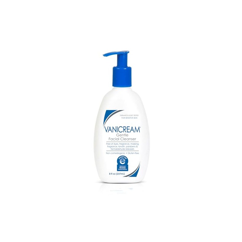 Vanicream Gentle Facial Cleanser for sensitive Skin with Pump Dispenser,