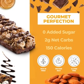 Bekin Protein Bars Keto Chocolate Peanut Dark (Pack of 4) 4.5oz