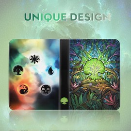 TCGUARD Trading Card Binder for MTG/YGO/PTCG/Game Cards, Holds 440 Cards,Premium Collector Card Album for Standard Cards,Toys Gifts for Kids (4 Pocket, Green)