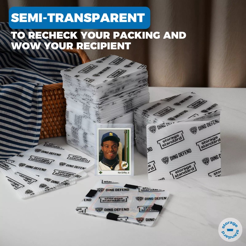 Trading Card Shipping Protectors 110 Pack 3.5'' x 4.5'' Flats