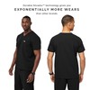 FIGS Leon Three-Pocket Scrub Top for Men - Black, 2XL