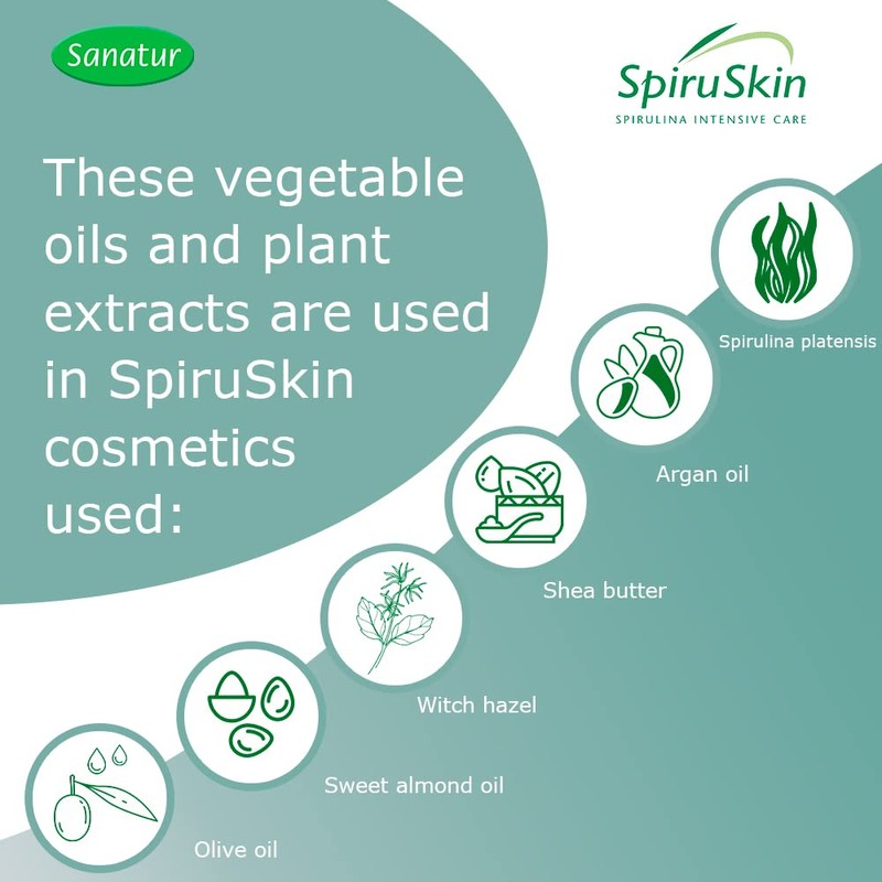 Sanatur SpiruSkin 2 Phase Eye Makeup Remover 150ml Bottle Gentle