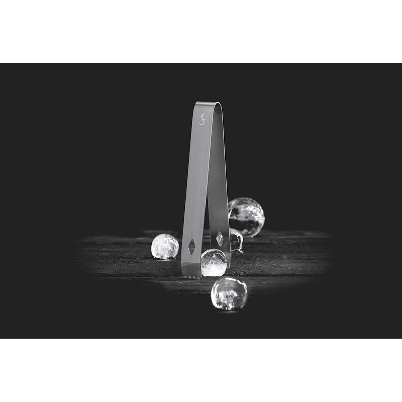 Lurch 240789 Ice Tongs Stainless Steel Smokey Grey