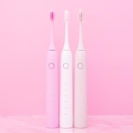 smile luv toothbrush + FREE mint toothpaste - color: Pink