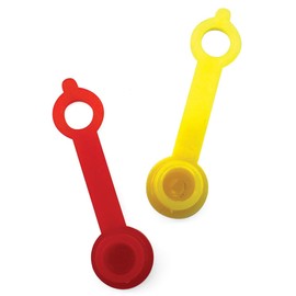 LockNLube Grease Fitting Caps (50 count) (Red)