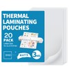 Binditek 3 Mil Thermal Laminating Pouches, 9x11.5 Inches, 20 Pack,