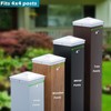 Siedinlar 4x4 Pyramid Post Caps Waterproof Outdoor Post Cover, Fits