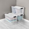 Sterilite 4 Pack Ultra Latching Box, Storage Bins with Lids,
