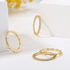 HAIAISO Stacking Rings for Women Stackable Band Ring Plain Statement
